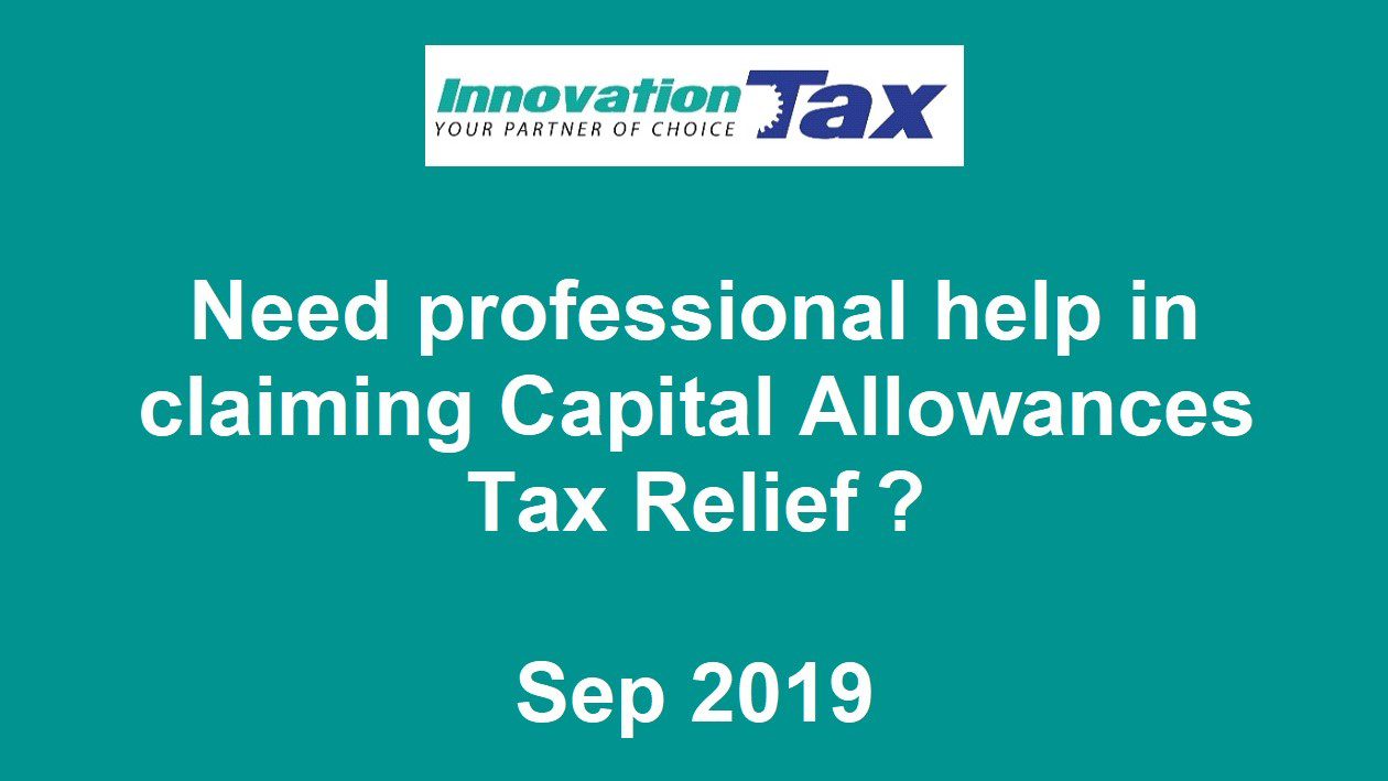 Need quick professional help in claiming Capital Allowances Tax Relief?